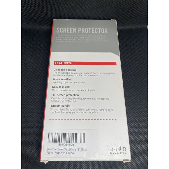 x3 Apple iPhone (13/13 Pro) Glass Screen Protector Ultra Thin Tempered NWT - Picture 3 of 9
